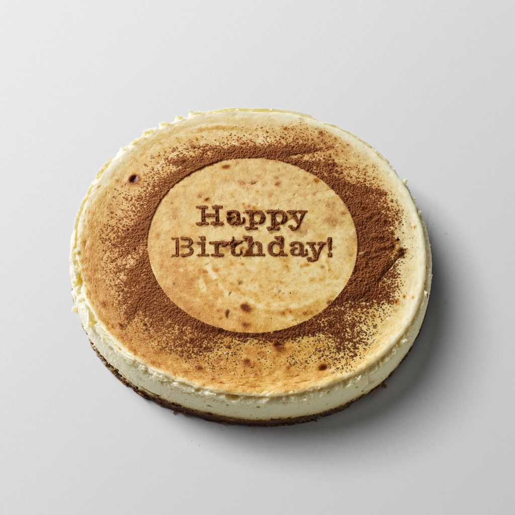 Kaastaart met speculoos met Happy Birthday-boodschap
