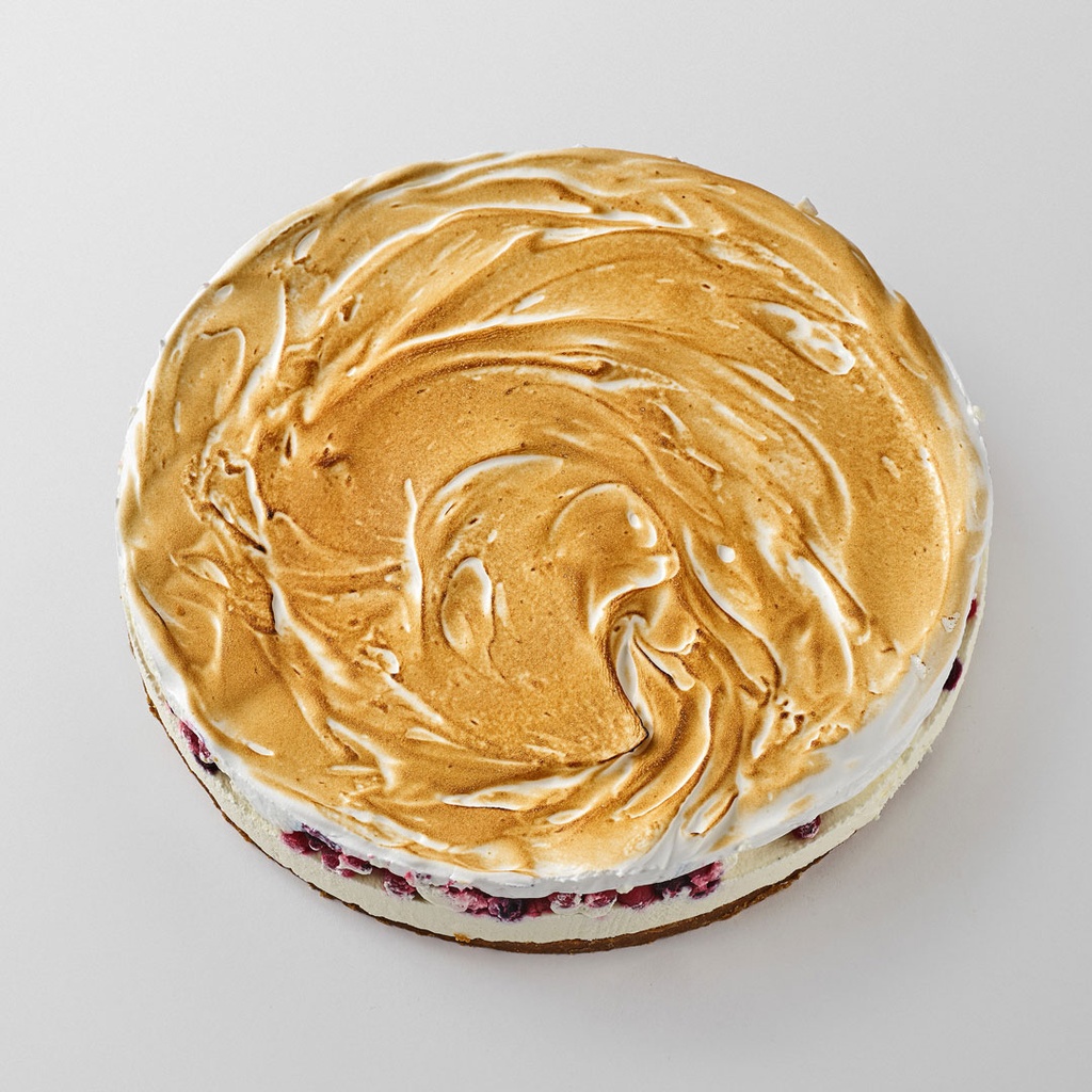 Fruits rouges meringue genoise