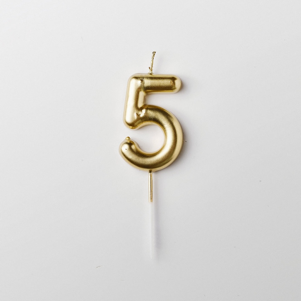 BOUGIE NOMBRE 5 OR
