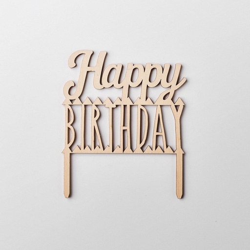 CAKE TOPPER BOIS HAPPY BIRTHDAY