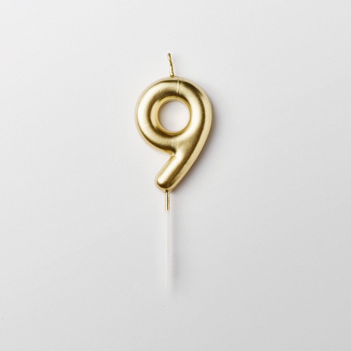 BOUGIE NOMBRE 9 OR