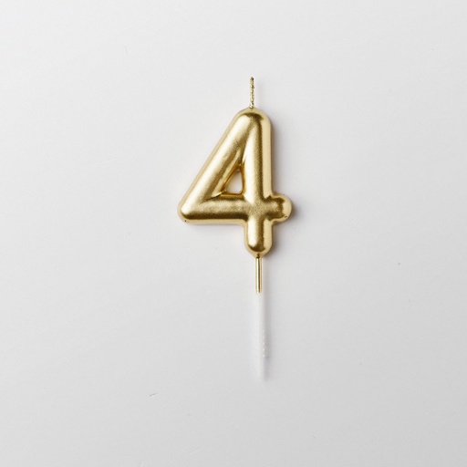 BOUGIE NOMBRE 4 OR