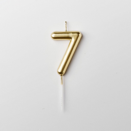 BOUGIE NOMBRE 7 OR